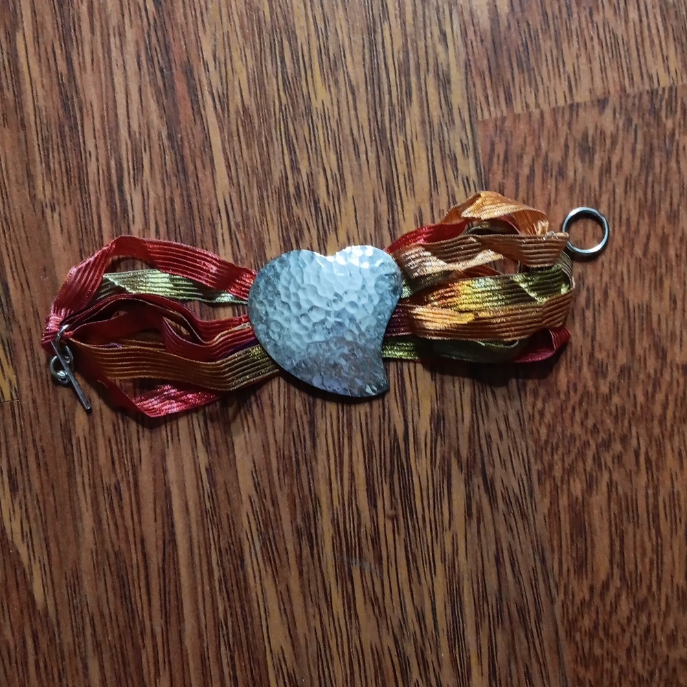 🩵Rainbow ribbon bracelet